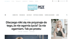 Desktop Screenshot of martapisze.pl