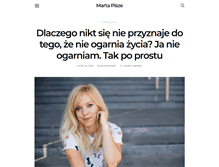 Tablet Screenshot of martapisze.pl